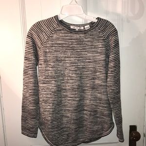 Black and white striped sweater